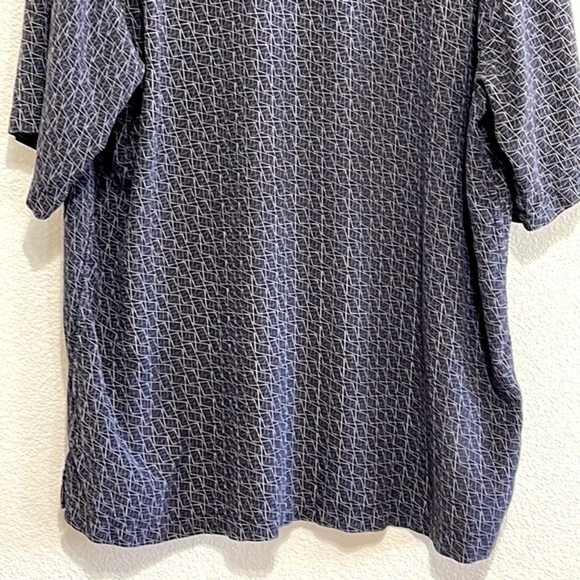 Pronto Uomo 100% SILK Men Black Button Down Shirt Size XXL - Picture 8 of 11